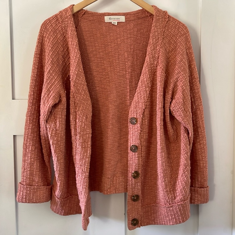 Peachy pink cardigan